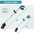 thumbnail image 4 of 24V 650W Electric Grass Trimmer Cordless W/2 Batteries, Lawn Mower Cordless Pruning Cutter Weed Wacker Garden Trimming Tool, 4 of 7