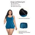 thumbnail image 6 of Hilor Women's Plus Size Tankini Swimsuits Stappy Back Two Piece Bathing Suit, 6 of 7