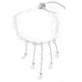 thumbnail image 1 of LYMAYTER Ras du Cou pour Filles Ras du Cou pour Femmes - Dentelle Blanche Transparente, Perle Synthétique et Cristal, 1 of 7