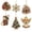A, variant on Christmas DIY Ornament Kit, Wooden Pearl Diamond Painting Set, Xmas Tree Hanging Decorations, Holiday Craft Pendants, Festive Santa Snowman Reindeer Tree Ornament Collection