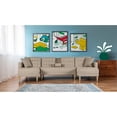 thumbnail image 1 of Sala Modular Doble Chaise Makora Marietta con Memory Foam Color Arena Lino Respaldo Reclinable de 3 Posiciones, 1 of 7
