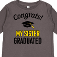 thumbnail image 4 of Inktastic Congrats My Sister Graduated with cap Boys or Girls Long Sleeve Toddler T-Shirt, 4 of 5