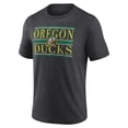 thumbnail image 2 of Men's Charcoal Oregon Ducks Double Stripe Tri-Blend T-Shirt, 2 of 3