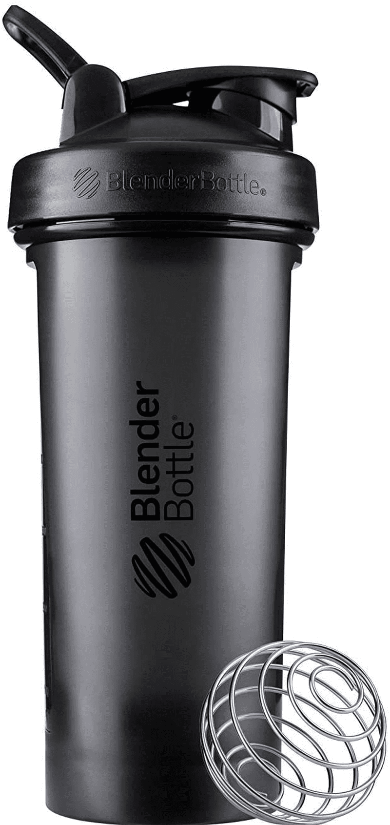 BlenderBottle Shaker Bottle Pro Series Protein Shakes/Pre-Workout 32oz  Black E2B