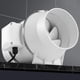 thumbnail image 4 of Ventilador de conducto de tubería en línea para el hogar de 4/5 pulgadas a prueba de agua de poco ruido para interiores industriales, 4 of 9