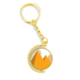 thumbnail image 1 of Egipto esfinge pirámides sol amarillo Anillo de oro de metal llavero llavero, 1 of 3