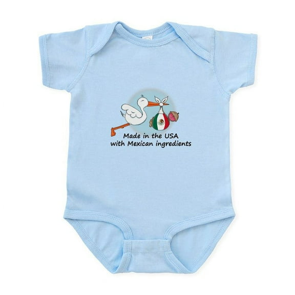 CafePress - Stork Baby Mexico USA Infant Bodysuit - Baby Light Bodysuit, Size Newborn - 24 Months
