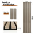 thumbnail image 4 of 2PCS 24''x94.5'' Wood Slat Acoustic Wall Paneling for Interior and Ceiling Decor,31Sq.ft,Oak, 4 of 7