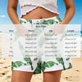 thumbnail image 3 of Erwazi Shorts for Women Hawaiian Printed Drawstring Waist Casual Summer Shorts Outfits with Pockets, 3 of 6