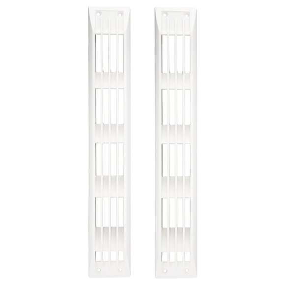 Cubierta De Rejilla De Ventilación De Aire, 1 Par De Cubiertas De Parrilla Rectangulares De Ventilación Apariencia De Moda Fácil De Instalar ABS Resistente A Los Rayos UV Para