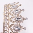thumbnail image 4 of Milisente Queen Crowns For Women Large Crystal Bridal Wedding Tiaras With Sparkling Rhinestones(Gold), 4 of 6