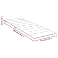 thumbnail image 4 of vidaXL Sun Lounger Cushion Grey Check Pattern 186x58x3cm Oxford Fabric, 4 of 5