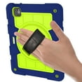 thumbnail image 6 of Case for iPad Pro 11 2022/2021/2020/2018, Heavy Duty Kids Case with Kickstand & Pencil Holder & 360 Rotating Hand Strap & Crossbody Strap Case Cover for iPad Air 4/Air 5 - Darkblue, 6 of 7