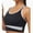 Black, variant on SMihono Sports Bra for Women Criss-Cross Back No Underwire Bralettes Medium Support Lifting Yoga Gym Running Athletic Bra (Gray L )