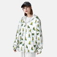 thumbnail image 5 of Gaeub Cute Avocado Yoga Men's and Women's UPF 50+ Long-Sleeved Sun Protection Clothing, Fishing Shirt Long Sleeve Zip - Small, 5 of 9