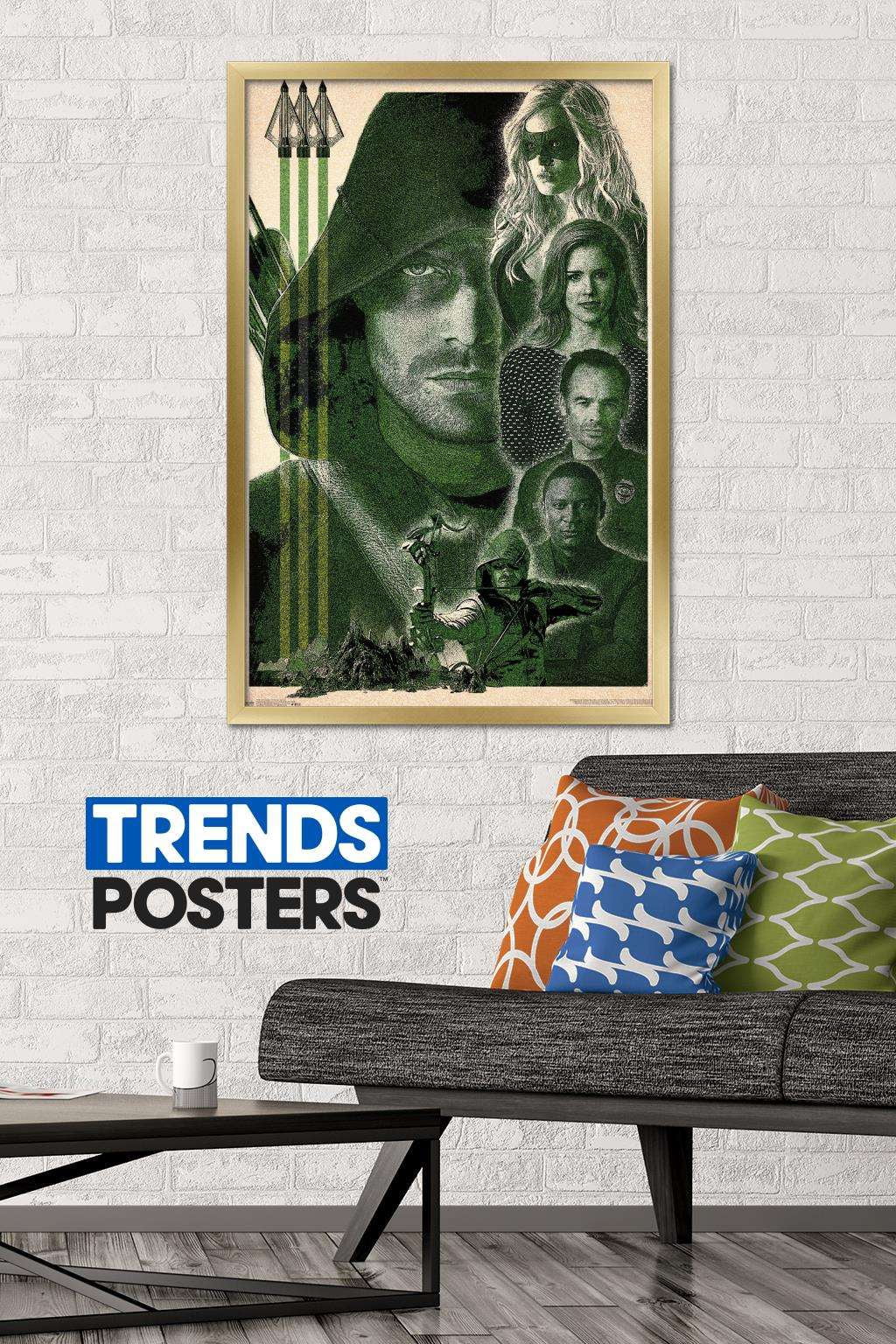 DC Comics TV - Arrow - Group Wall Poster, 22.375" x 34", Framed