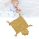 thumbnail image 5 of Baby Lovey, Irrompible, Transpirable, Masticable, Felpa, Manta De Seguridad Para Bebé, Animal De Peluche Con Sonido De Timbre Para Recién Nacido Para Dormir ANGGREK Amarillo, 5 of 8