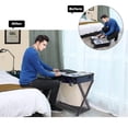thumbnail image 2 of Costway Wood Folding Luggage Rack Suitcase Stand Hamper Laundry Cloth Bag, 2 of 10