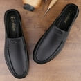 thumbnail image 6 of Men's Casual Loafers Slip On Leather Shoes Comfortable Lightweight Driving Shoes Male Moccasins Classic Penny Loafer Flats Boat Shoes Outdoor Walking Shoes, 6 of 12
