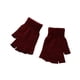 thumbnail image 1 of Qarigey 1 par de guantes de punto con medio dedo Unisex, mitones elásticos sin dedos, para ciclismo de carretera, cálidos para mujeres y hombres guantes y mitones Vino rojo Qarigey AP012306-08, 1 of 6