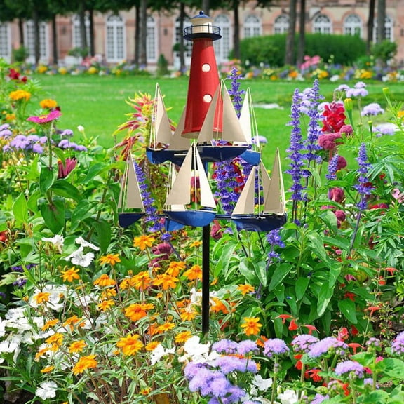 Art Wind Sculpture, Design Outdoor Garden Decorations for Sailboat Windmills,Moral Good,Gifts