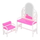 thumbnail image 5 of Tocador de casa de muñecas con silla NikouMX miniatura diseño elevado, 5 of 8