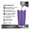 thumbnail image 2 of Vaso Térmico Bloosom Portátil De Acero Inoxidable 20oz Con Calor/frí Morado, 2 of 4