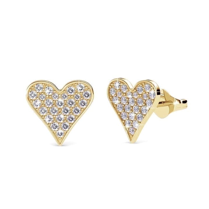 Cate & Chloe Cecilia 18k Yellow Gold Plated Jewelry Set with Swarovski Crystals for Women