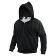 thumbnail image 5 of Rothco Thermal Lined Hooded Sweatshirt,Black,Medium, 5 of 6