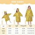 thumbnail image 3 of Wearable Blanket with Sleeves and Pocket Oversized Hooded Sweatshirt 3-14 YR Yellow Lemon Slices S, 3 of 7