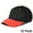 Black/Red, variant on Deluxe Classic Suede Bill Baseball Cap with Leather Strap Closure