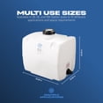 thumbnail image 3 of RTS Plastics Rotomolded Polyethylene PCO-30 Gallon Tank for Water and Non-Flammable Liquids with Molded Grad Strip and Siphon Elbow, 3 of 8