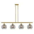 thumbnail image 5 of 516-4I-BK-G556-8CL Innovations Lighting Rochester - 4 Light Stem Hung Island In Industrial Style-10.38 Inches Tall and 48 Inches Wide-Matte Black, 5 of 7