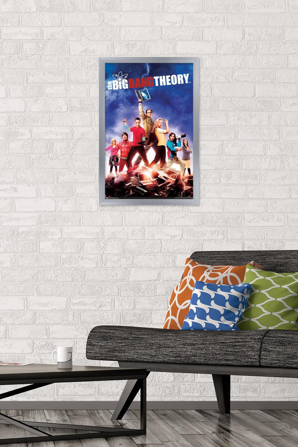 The Big Bang Theory - Key Art Wall Poster, 14.725" x 22.375", Framed