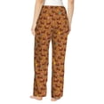 thumbnail image 3 of Goofa Dachshund And Ball Printed Soft Pajama Pants for Women, Wide Leg Comfy Casual Lounge Yoga Pants-Small, 3 of 9