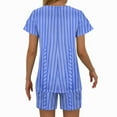 thumbnail image 4 of Ensembles de Pyjama pour Femmes 2 Pcs, Mode Décontractée pour Femmes Manches en Dentelle Imprimée Haut Décontracté Pantalon Ensemble de Pyjama, 4 of 6