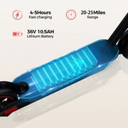 Electric Scooter for Adults - 500W Motor 10 Tires, up to 25MPH and 25Miles E Scooter