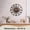 Brown-16 Inch, variant on 24 Inch Black Metal Roman Numeral Decorative Wall Clock