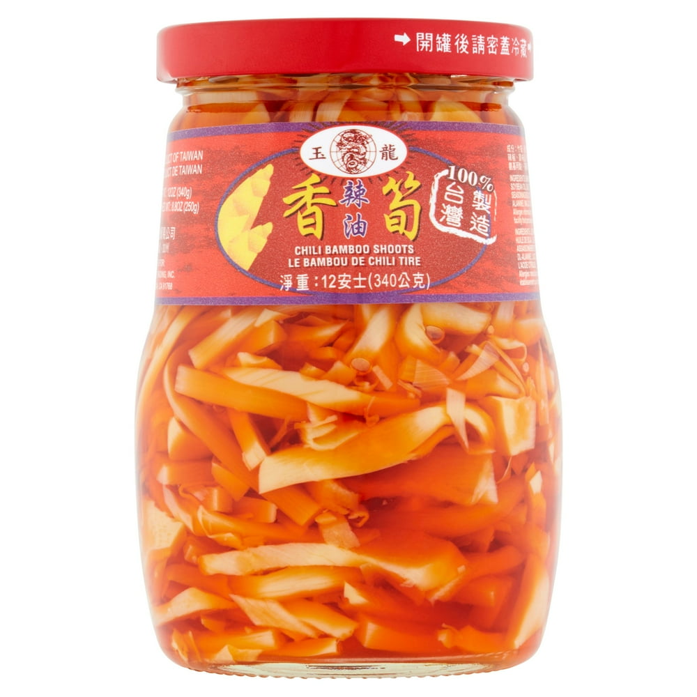 Preserved Bamboo Shoot In Chili Oil, 13 oz