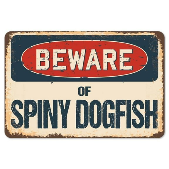SignMission Beware of Spiny Dogfish Rustic Sign