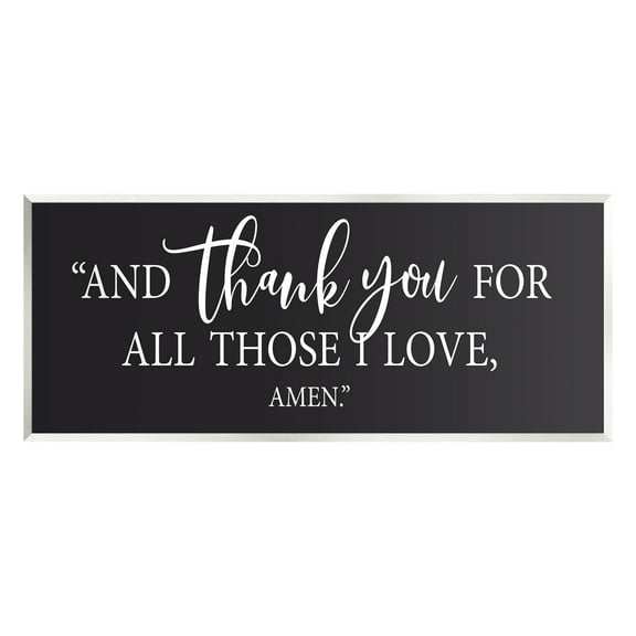 Stupell Industries Thank You For Those I Love Religious Bible Phrase Graphic Art Unframed Art Print Wall Art, Design by Lettered and Lined