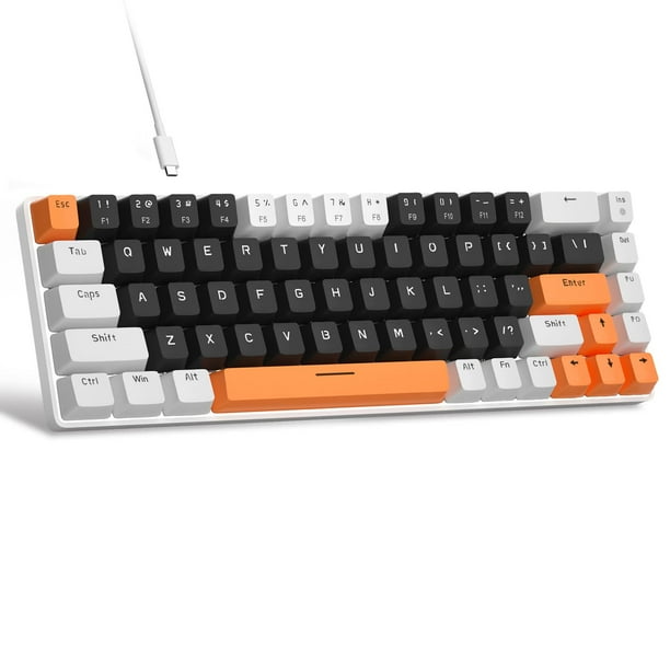 Teclado mecánico para juegos MageGee MK-Box 68 teclas negro/blanco