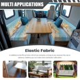 thumbnail image 3 of XYZCANDO Starfish RV Dinette Cushion Covers Universal Bench Seat Cover Comfortable Furniture Covers for Sofa and Loveseat Washable Sofa Slip Covers for 2 Seat Cushion Couch Easy to Install Blue, 3 of 7