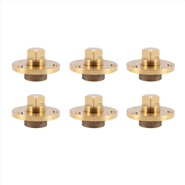 6X TapóN de Drenaje de LatóN Garboard de Bronce Marino TapóN de Drenaje de Tornillo de 1 Pulgada Agujero de Montaje Pesca