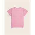 thumbnail image 2 of Camiseta con estampado "This Girl is Now 10 Double Digits" para niña, cuello redondo informal, manga corta, tejido de algodón suave, corte regular, ideal para actividades de verano al aire libre., 2 of 6