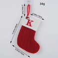 thumbnail image 1 of Calcetines de punto con letras rojas clásicas para Navidad, decoración navideña, colgante, ideal para regalo, 2023, 1 of 4