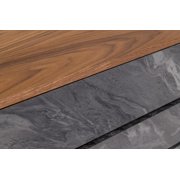 Limari Home Metcalf Mid-Century Veneer and MDF Wood Bedroom Chest in Gray/Walnut