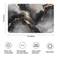 thumbnail image 3 of Gray Marble Gold Wave Pattern Bathroom Rugs Mat,Non Slip Microfiber Bathroom Rug,Rubber Backing,Soft Bathroom Mats for Bathroom Floor,Tub and Shower,17x27in(43x68cm), 3 of 5