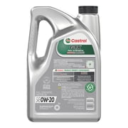 Castrol GTX Full Synthetic High Mileage 0W-20 Motor Oil, 5 Quarts