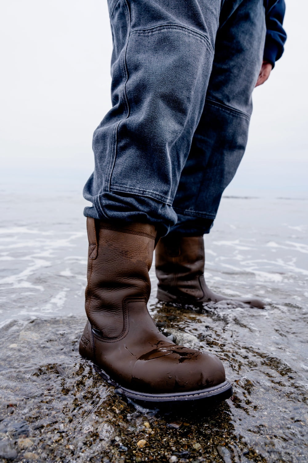 Bates Work by Wolverine Men's Barnes Waterproof Steel Pull-On Toe